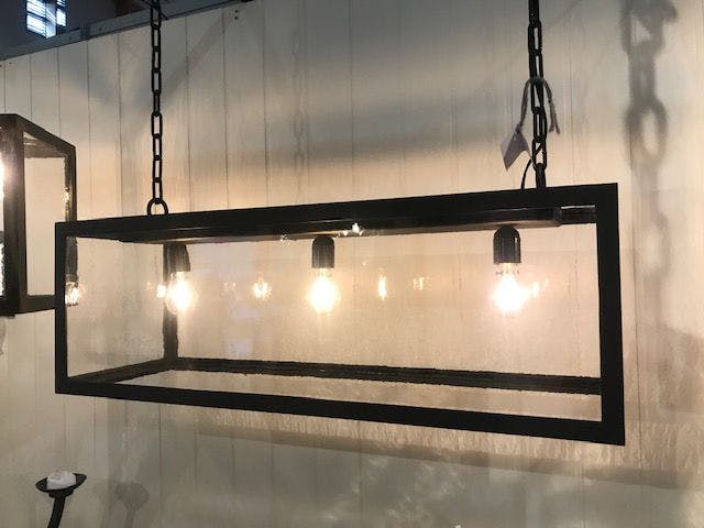 Antikk & Design - rektangulær lampe 